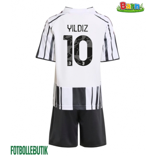 Juventus Kenan Yildiz #10 Hemmaställ Barn 2025-26 Kortärmad (+ Korta byxor)